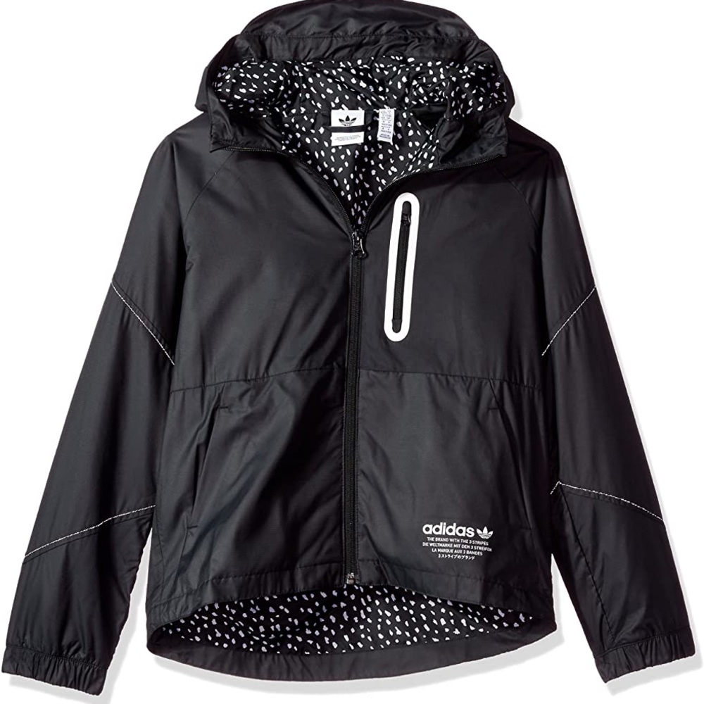 Jacket (windbreaker), Adidas, never been worn, black, size XL